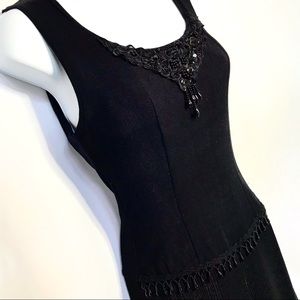 Black Pleat Pants Jumpsuit